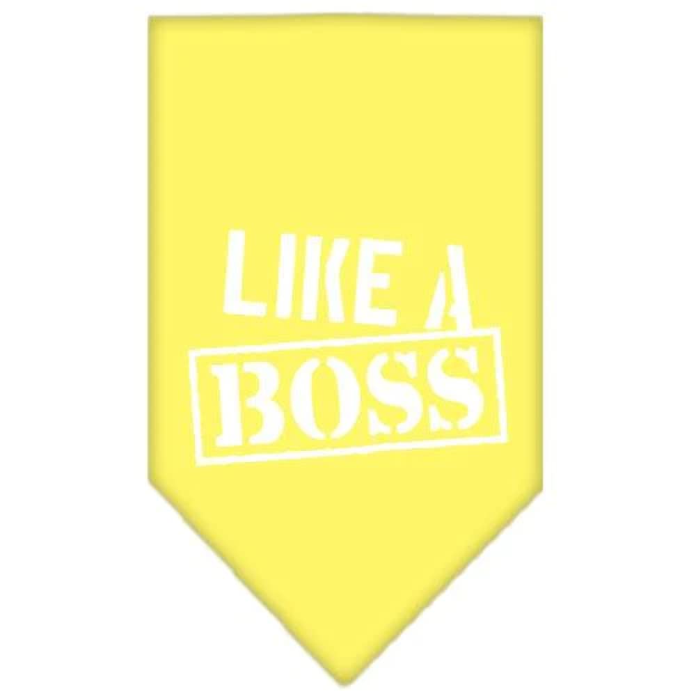 Mirage Pet Products Like a Boss Screen Print Bandana for Pets, Small, Light Pink