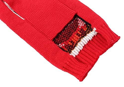Penguin Red Christmas Holiday Festive Dog Sweater For Large Dogs, X-Large (Xl) Back Length 19'