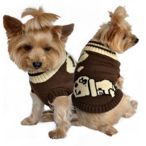 Doggie Design Fall Sweaters (Brown Dream, Xxs)