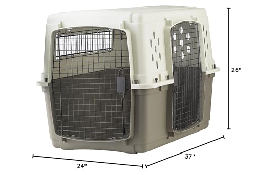 Pet Lodge® Two Door Dog Crate | Designed For Air Transport | Side Door Dog Kennel | Great For Pets Up To 70 Lbs | Large