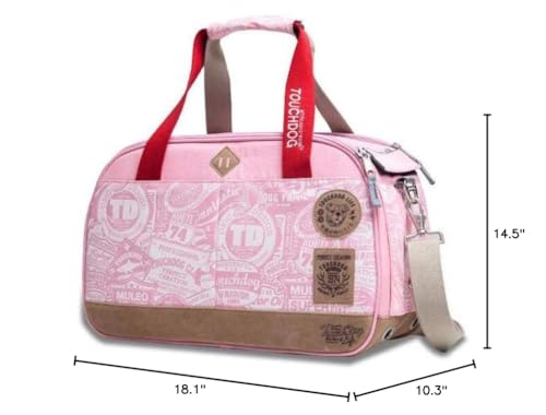 Touchdog Airline Approved Around-The-Globe Passport Designer Pet Carrier, One Size, Pink