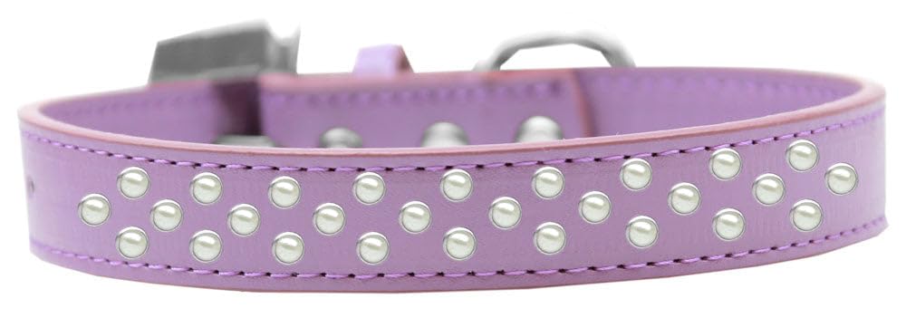Dog, Puppy & Pet Fashion Collar, Pearl Rimsets Sprinkles Lavender 14