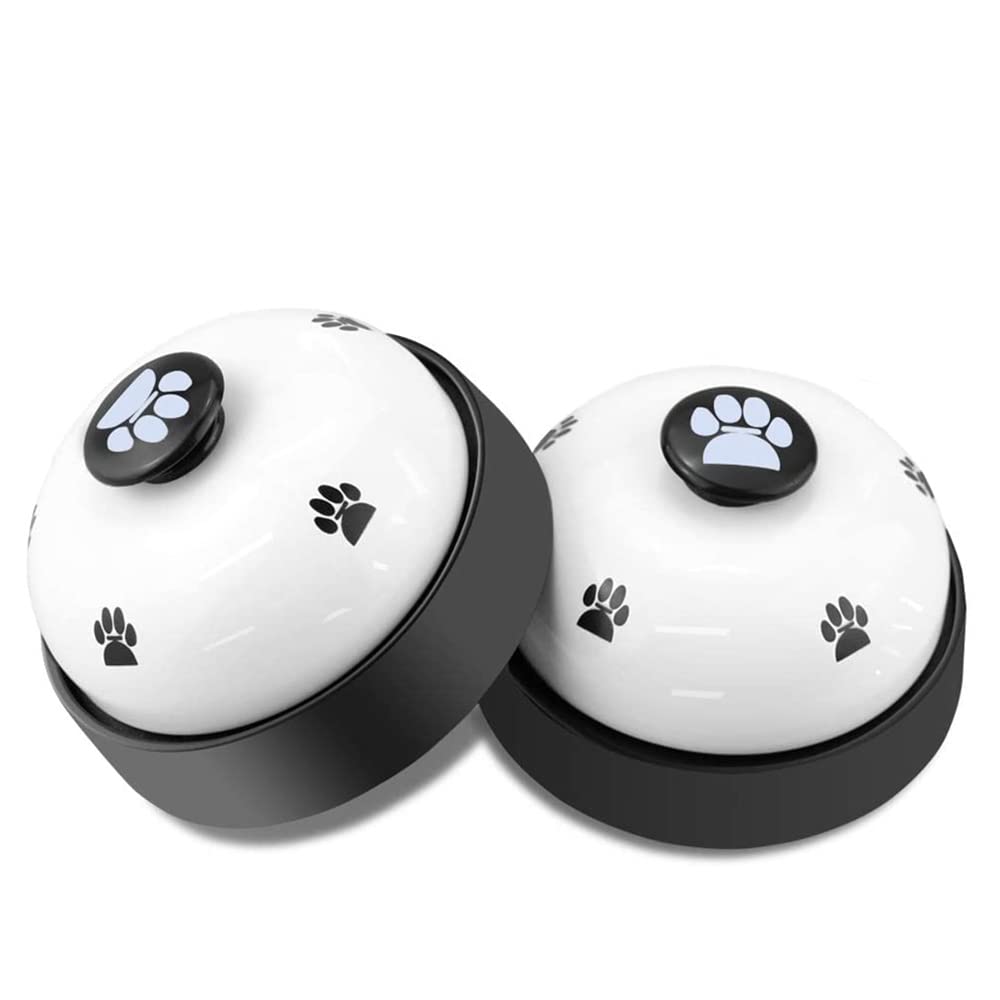 Comsmart Dog Training Bell, Set of 2 Dog Puppy Pet Potty Training Bells, Dog Cat Door Bell Tell Bell with Non-Skid Rubber Base 2
