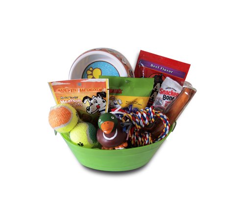 Joice Dog Gift Basket Treats Crewing Toy Set