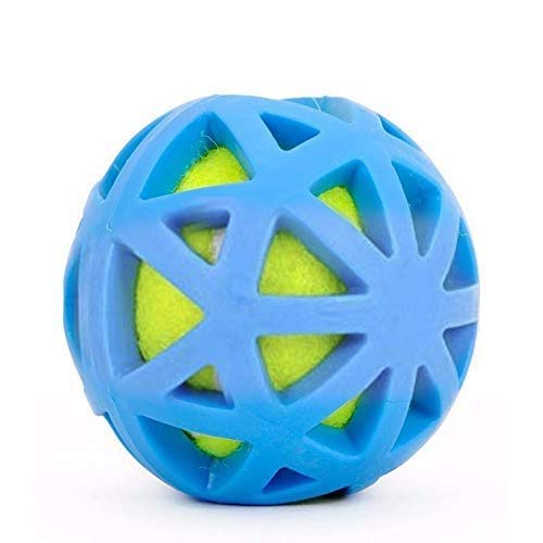 PSK Pet Dogs NonToxic Rubber Teething and Training Chewing Ball Without Sound Dogs Toys Tennis Ball Bite Resistant Teeth Clean