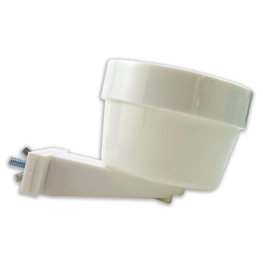 Lixit Quick Lock Removable Cage Bowls For Rabbits, Birds, Dogs, Cats, Gunea Pigs And Other Small Animals. (10Oz, White)