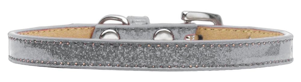 Dog, Puppy & Pet Ice Cream Collar Plain, Blank Silver 14