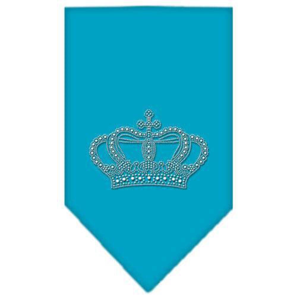 Mirage Pet Products Crown Rhinestone Bandana, Large, Purple