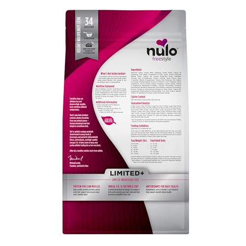 Nulo Freestyle High-Protein Turkey Recipe Dry Dog Food, Grain-Free, 5.5 lb Bag for Small Breeds & Puppies