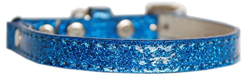 Mirage Pet Products Ice Cream Plain Cat safety collar Blue Size 12