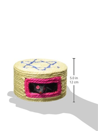 Copa Judaica Scratch Box For Cats, 3.75 By 6.25-Inch Diameter, Natural