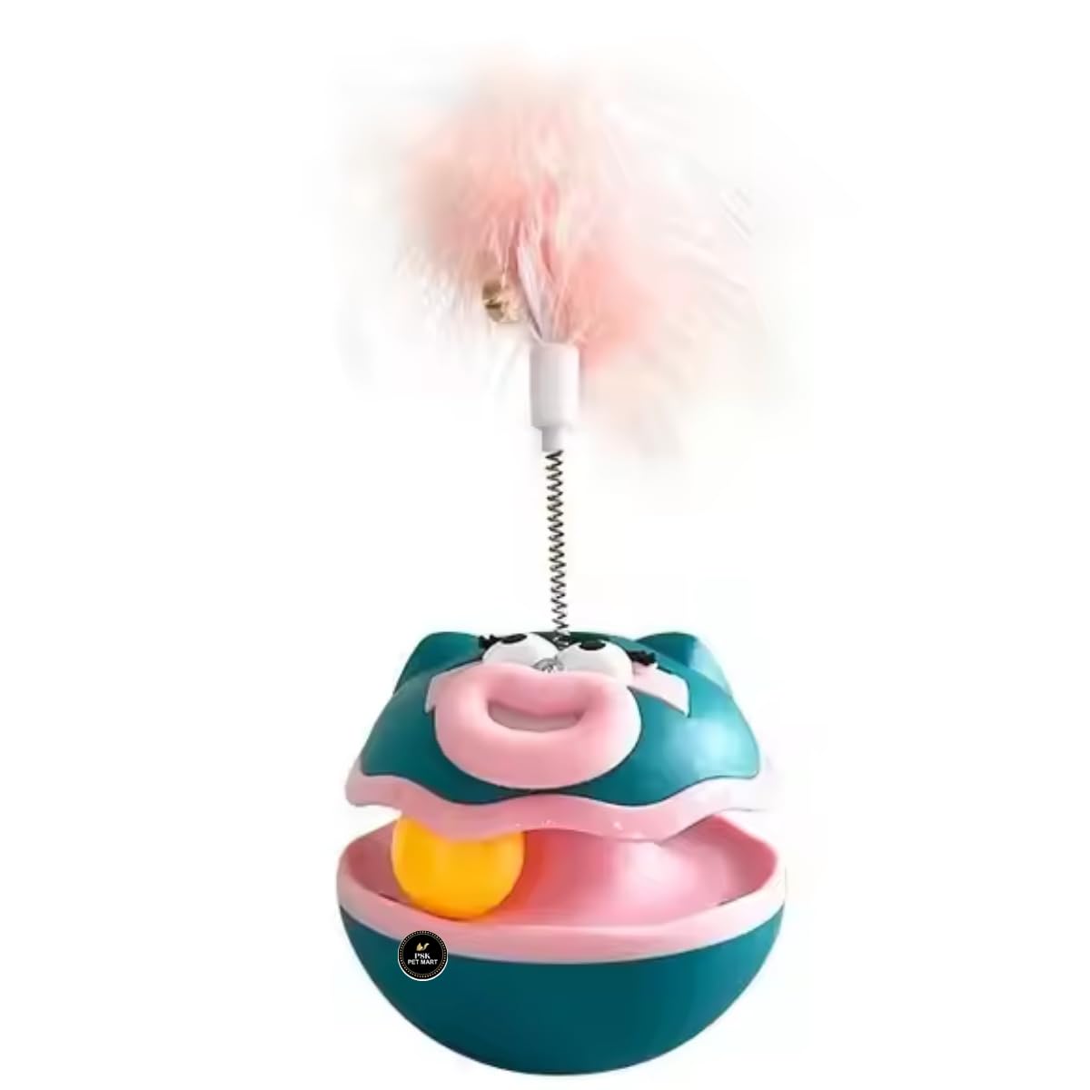 Psk Pet Mart Multi Cat Teaser Wand Toy With Feather And Bell  Interactive Toy For Kittens And Indoor Cats | Lightweight Play Wa
