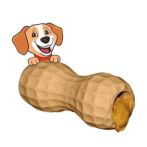 Peanut Butter Dog Toy  Dog Peanut Butter Toy Filler (Small)  Dog Chew Toy  Poochie Butter Toy