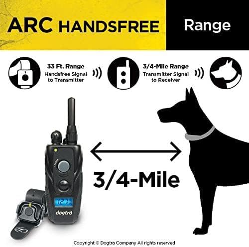 Dogtra Arc Handsfree Slim Ergonomic 3/4-Mile Remote Dog Training E-Collar With Handsfree For Discreet And Precise Control