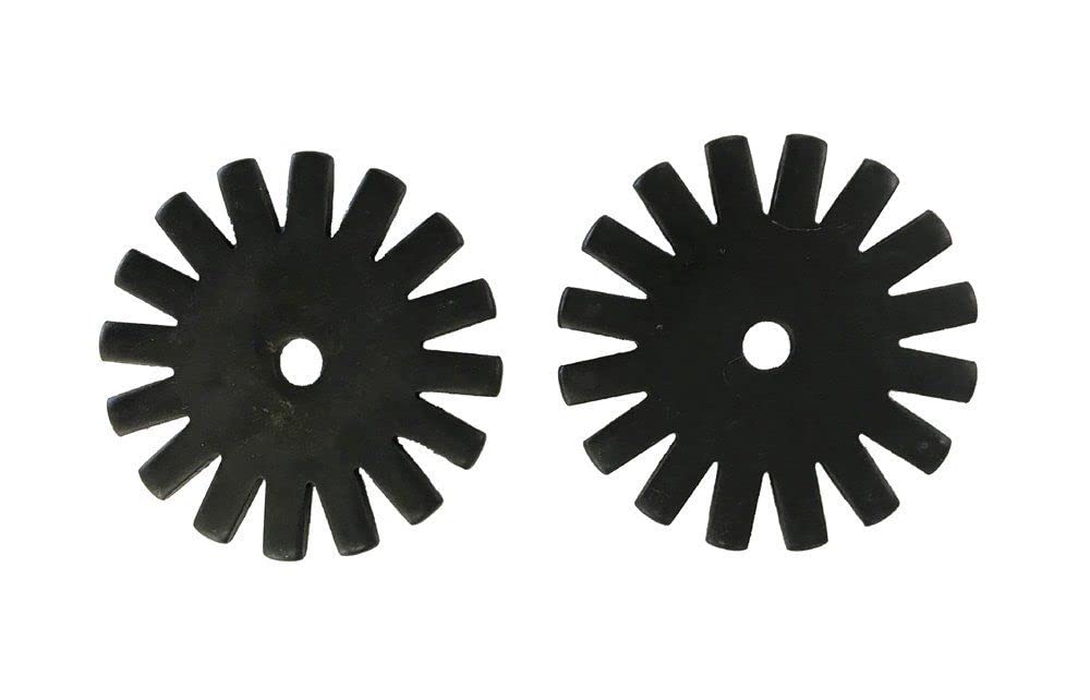 Aj Tack Spur Rowels Black 1 3/8' Cloverleaf