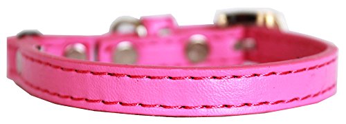 Mirage Pet Products Premium Plain Cat safety collar Bright Pink Size 10