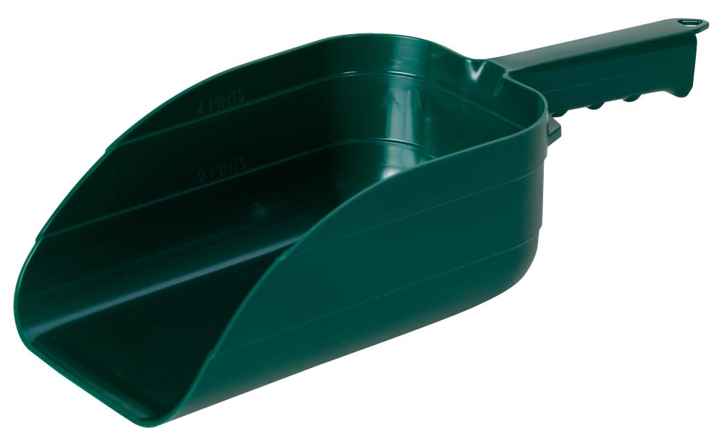 Little Giant Plastic Utility Scoop | Heavy Duty Durable Stackable Farm Scoop | 5 Pint | Ranchers, Homesteaders and Livestock Far