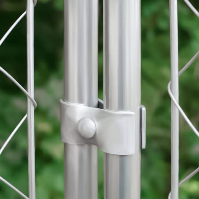 Dog Kennel Panel Clamps Chain Link Fence Clamps 1-3/8 Fence Parts (20 Sets) Temporary Dog Kennel Clamps Galvanized Fence Ties Fo