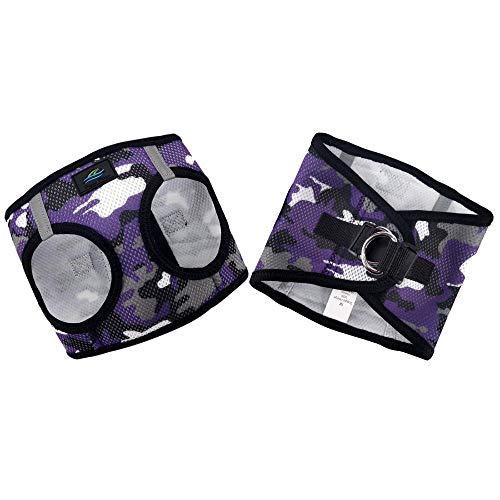 Doggie Design No Choke Dog Harness - Simple Step-In And Go Dog Vest For Small, Medium, And Large Breeds - Breathable Mesh Polyester Pet Harness - Purple Camo - 3Xl