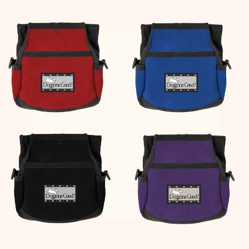 Doggone Good Rapid Rewards Deluxe Dog Training Bag with Belt, Black, Model 1