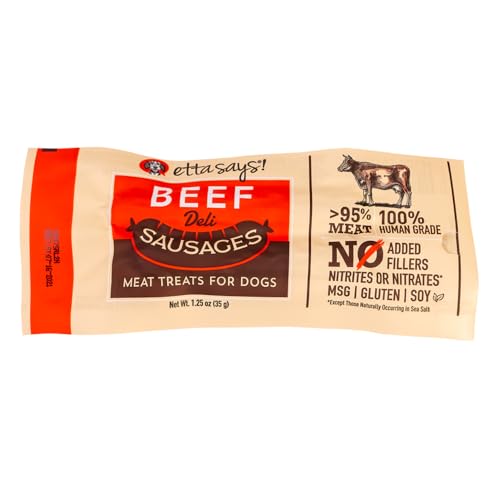 Etta Says Dog Sausage Link Beef 1.25 Oz.