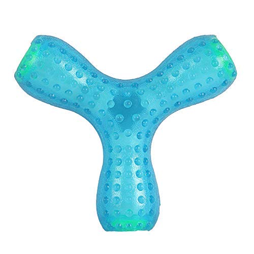 Psk Pet Mart Rubber Tpr Toy, Purple Triangle Shaped, Medium, 1 Pcs Toys For Dogs Stylish