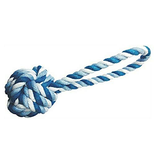 MS Pet House Dog Chew Cotton Rope Ball Toy for Small to Medium Dogs (Colour May Vary)