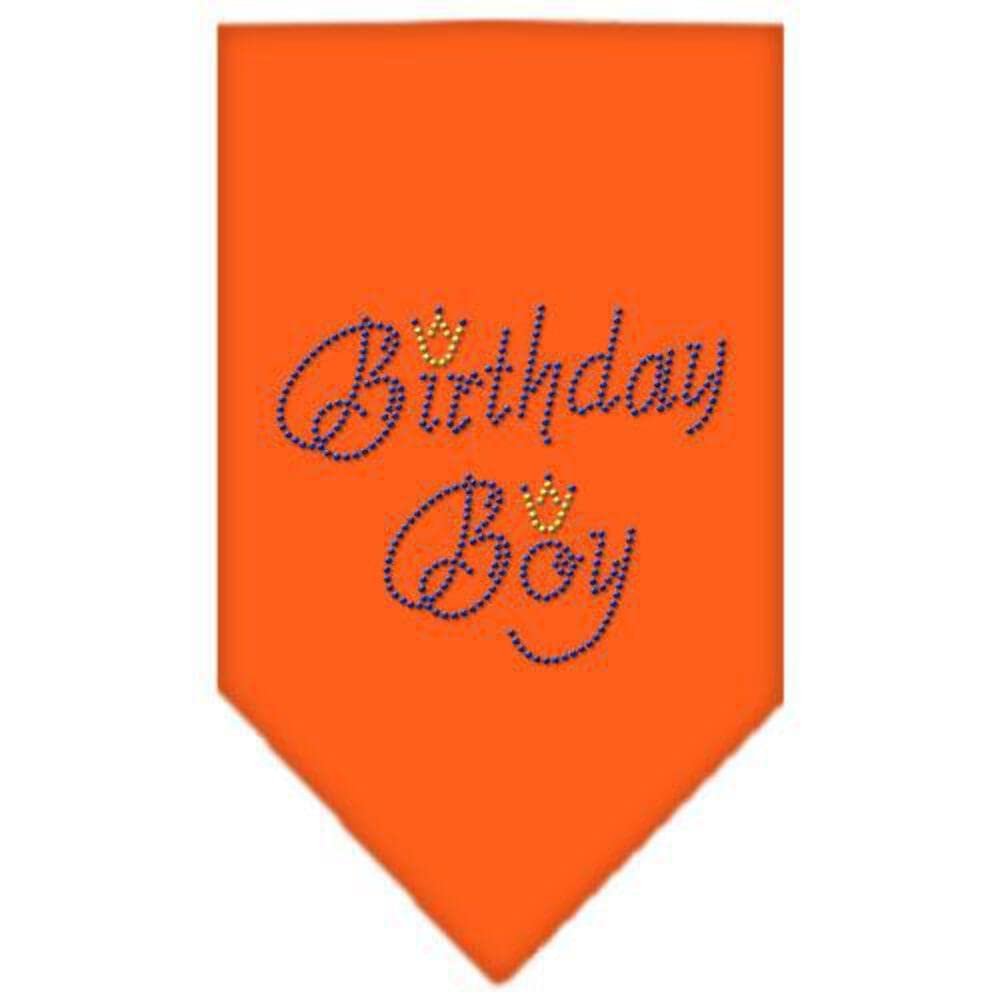 Mirage Pet Products Birthday Boy Rhinestone Bandana, Small, Cocoa