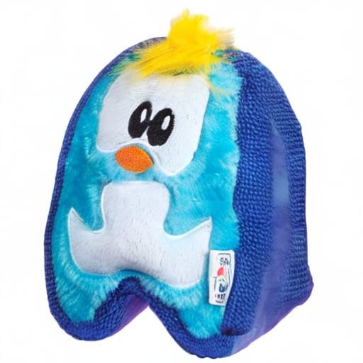 Outward Hound Plush Squeaky Dog Toy, Blue Penguin, X-Small, Durable Polyester, Model 67806