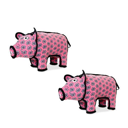 Tuffy - World'S Tuffest Soft Dog Toy - Barnyard Pig - No Squeakers- 2 Pack-Multiple Layers. Made Durable, Strong & Tough. Intera