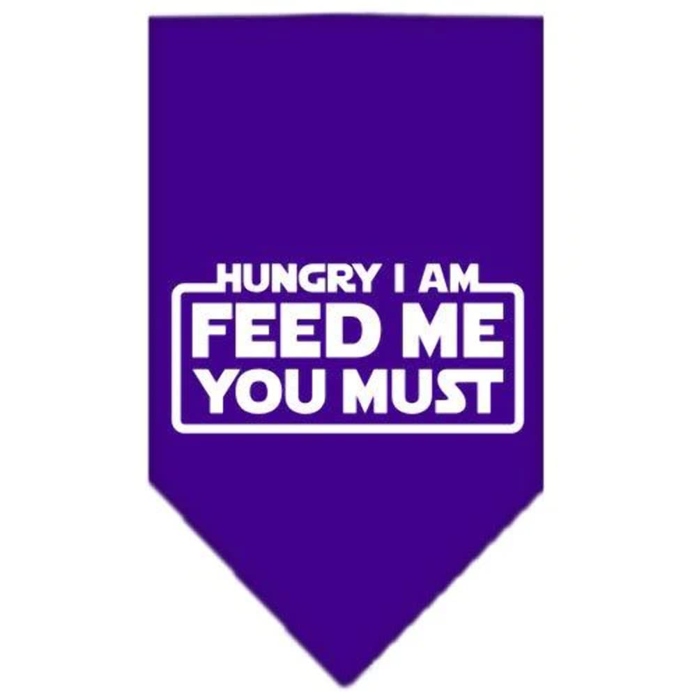 Mirage Pet Products Hungry I am Screen Print Bandana for Pets, Small, Purple