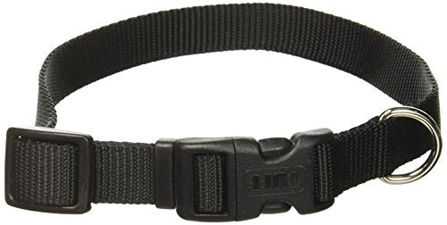 Coastal Pet Products Dcp6601Blk 3/4-Inch Nylon Adjustable Dog Collar, Medium, Black