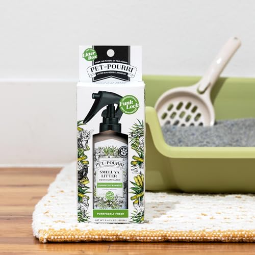 Pet-Pourri Smell Ya Litter Cat Deodorizer Spray – Kitty Litter Box & Home Odor Freshener – Plant Based Ingredients – Vet Recommended – Great For Air, Carpet, Litter Box, Pee, Urine & Strong Pet Odors