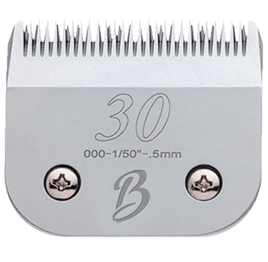 Bucchelli Detachable A Series 30 Blades For Dog Grooming Cuts 1/50' - 0.5Mm Japanese High Carbon Steel Dog Clipper Blades & 30 