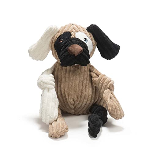 Hugglehounds Knotties Dog Toys For Small Dogs - Plush Dog Toy For Aggressive Chewers - Squeaky Interactive Puppy Toys - Soft Yet Tough, Durable Stuffed Pet Chew Toy For All Breeds | Large Patches