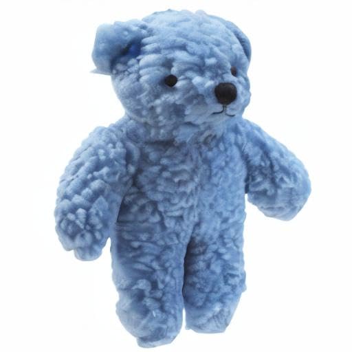 Zanies Berber Bear Dog Toys, Blue