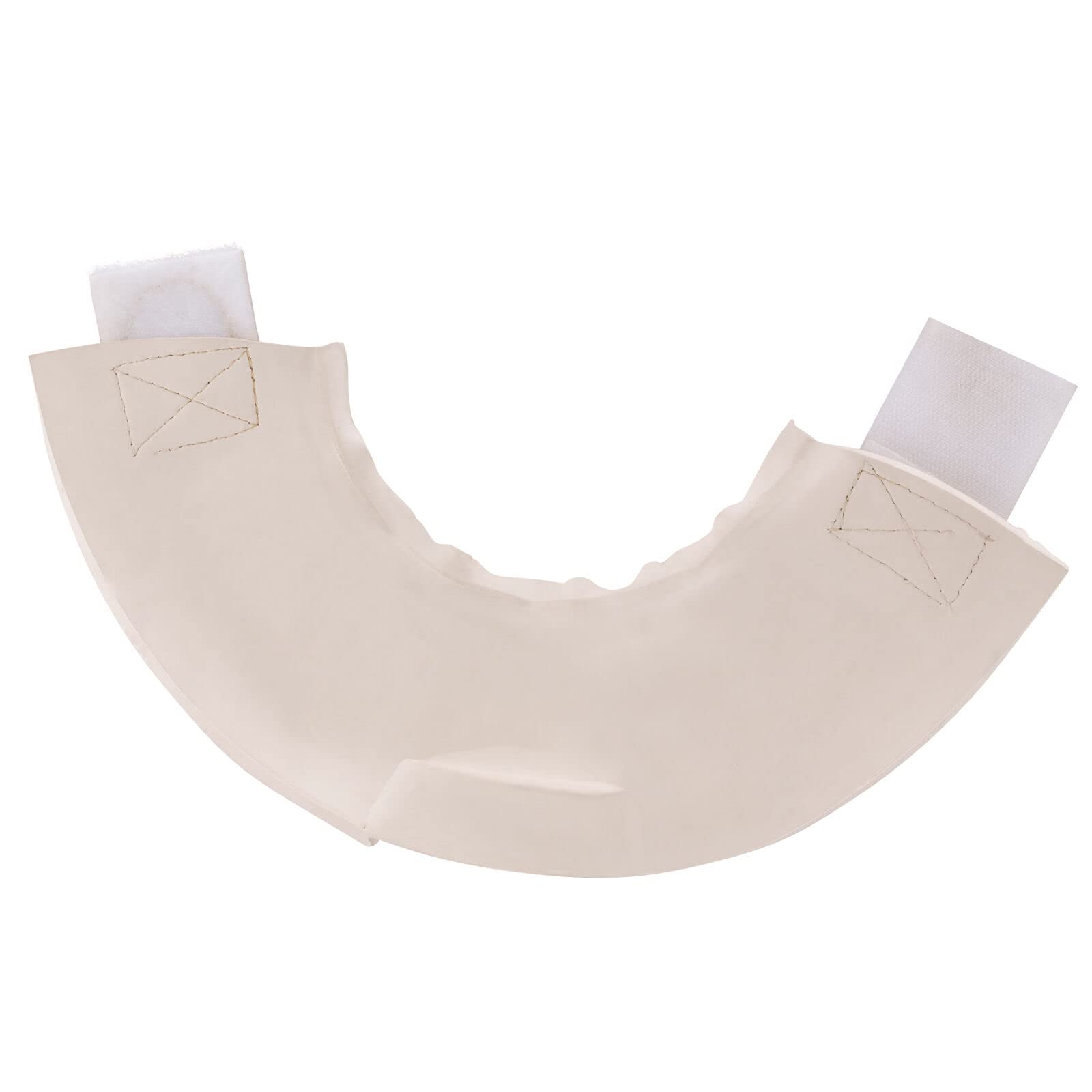 Horze Double Closure No Turn Rubber Bell Boots - White - X-L