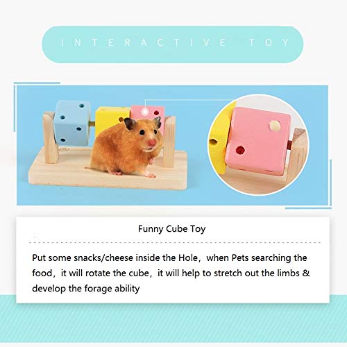 Hamster Interactive Toy Cubu Stand For Small Animals Exercise Upper Limb Cute Pet Cage Decoration For Birds Gerbil Chinchila Hed