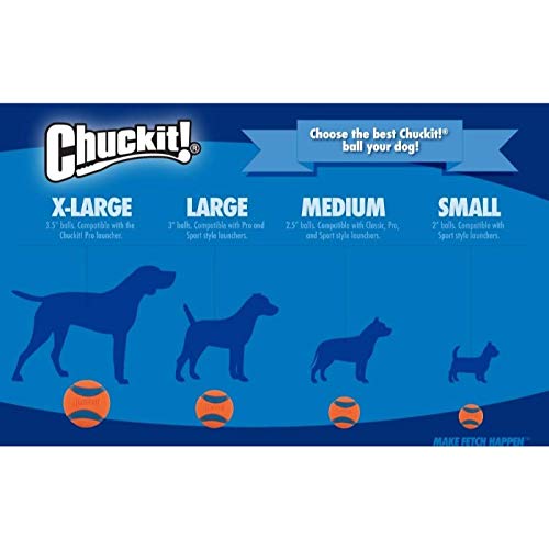 Chuckit! Strato Ball Dog Toy, Medium (2.5 Inch) 2 Pack