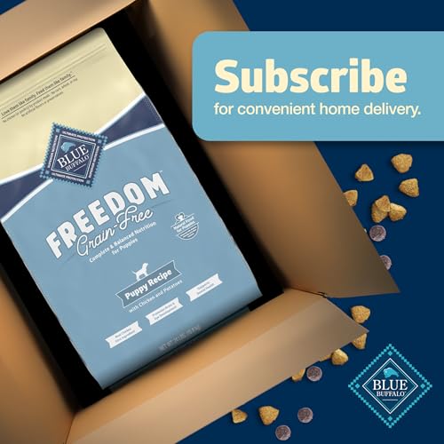 Blue Buffalo Freedom Grain-Free Puppy Dry Dog Food with DHA, Complete & Balanced Nutrition for Puppies, Made in the USA, Chicken