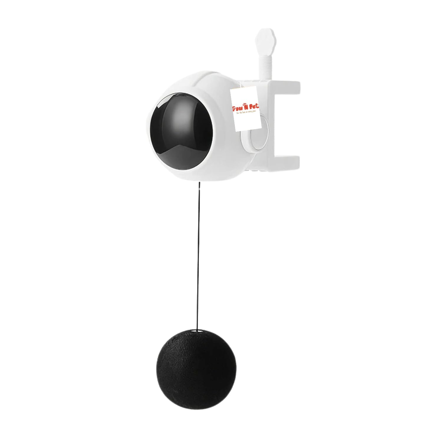 Paw N Pet Automatic Ball Lifting Teaser With Hanging Ball And Retractable Rope For Cats And Puppies | Interactive Playing And Po