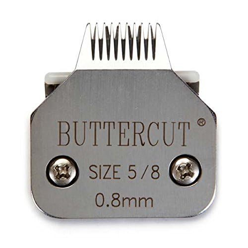 Geib Buttercut Stainless Steel Dog Clipper Blade, Size-5F, 1/4-Inch Cut Length,Red