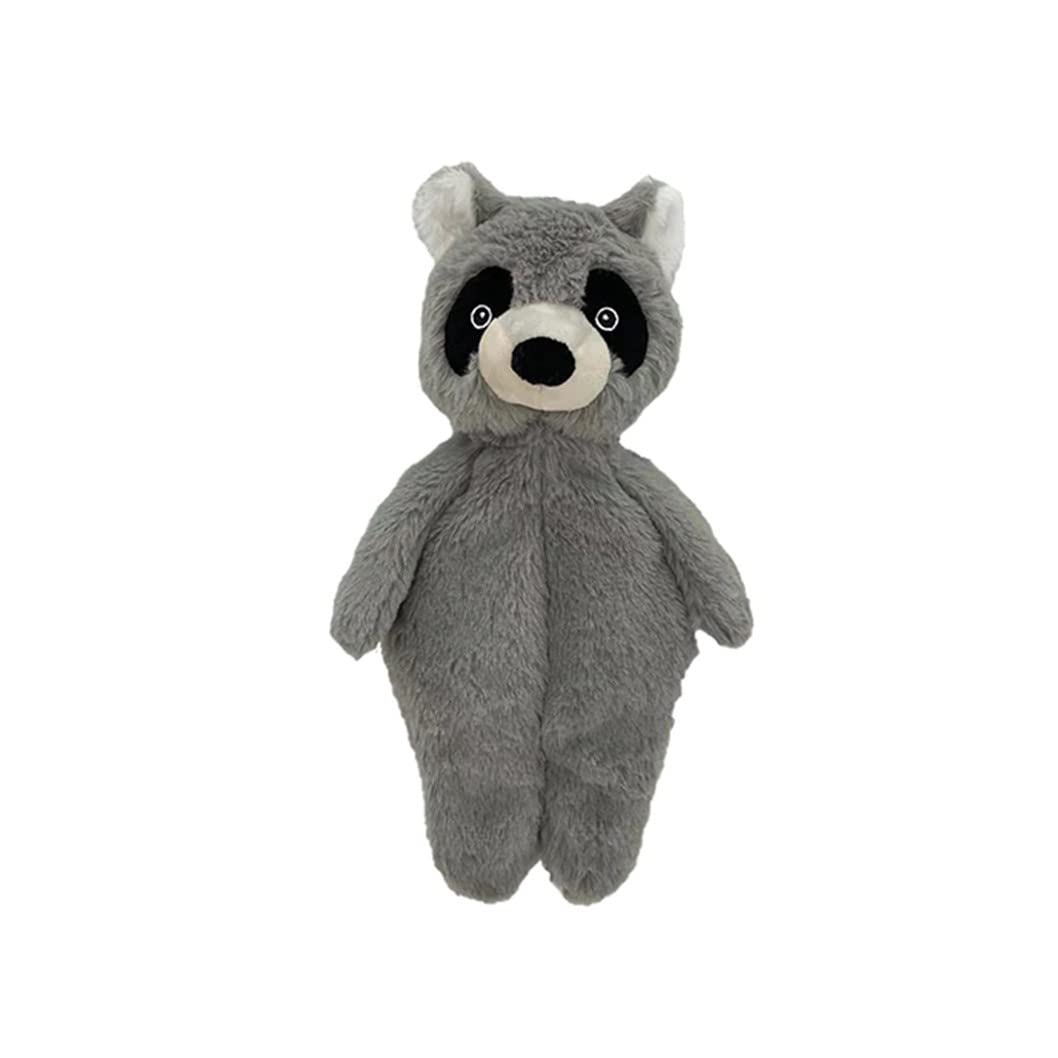 Pet Lou Floppy Raccoon Plush Squeker Dog Toy, 13-Inch Height