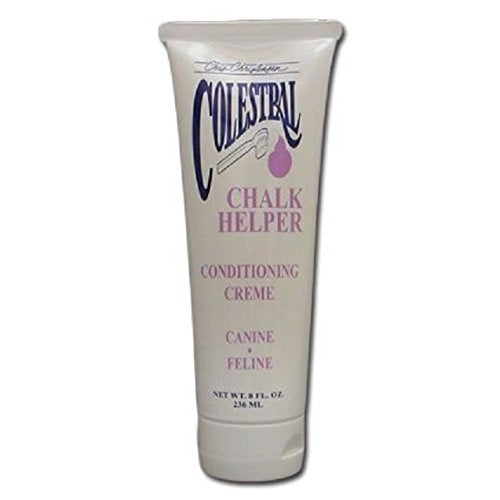 Chris Christensen Colestral Chalk Helper Conditioning Crème For Dogs Beards, Cheeks, And Chest, Groom Like A Professional, Restores Moisture, 8 Oz Tube