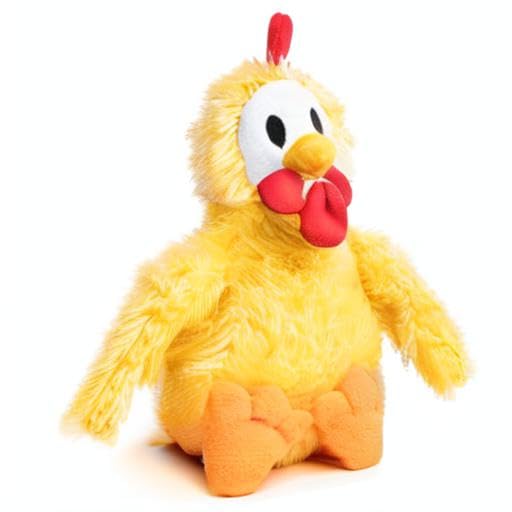 Fabdog Fluffies Dog Toys - Squeaky Plush Dog Toy For All Breeds - Cute Animal-Themed Puppy Toys Make For Ideal Gift - Fun Nylon Dog Toys With Squeak| Large Chicken
