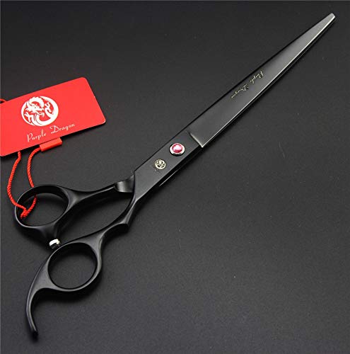 Purple Dragon 8 Inch Professional Pet Grooming Scissors Sets Dog Grooming Shear 1 Pc Straiht & 1 Pcthinning & 2 Pcs Curved Sciss