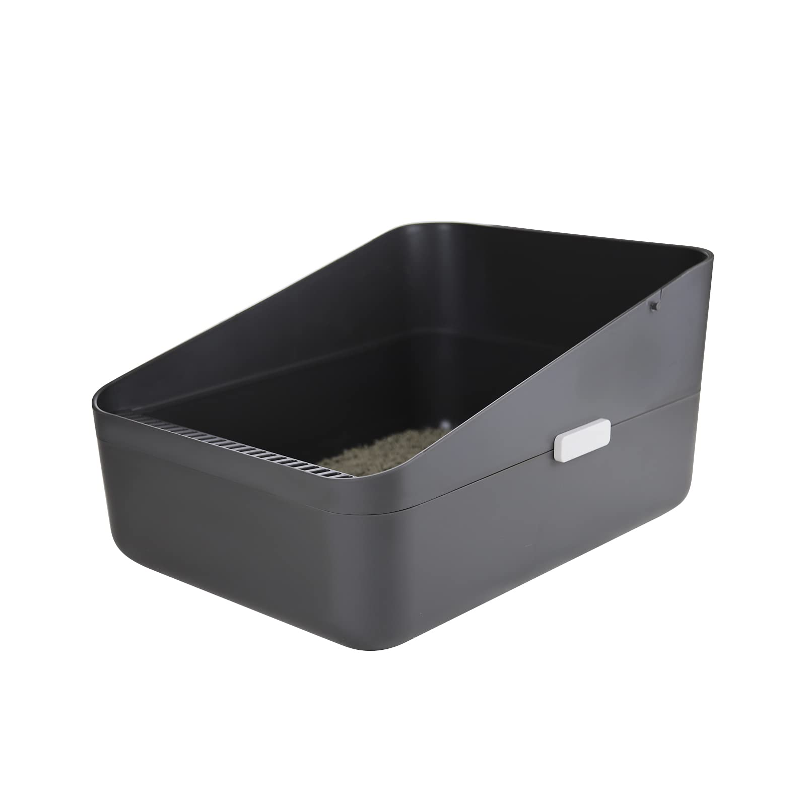 Sfozstra Open Litter Box,Prevent Sand Leakage, Durable High Side Sifting Litter Box For Small Cats,Enclosed,Secure And Odor Litt