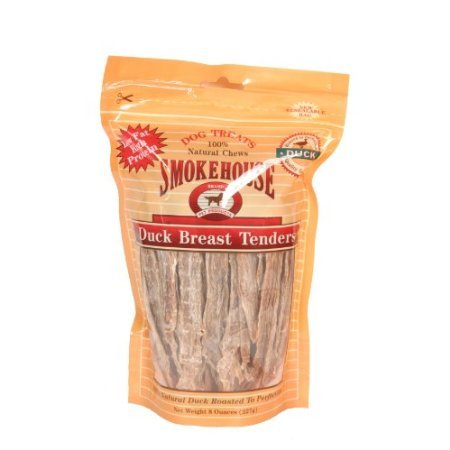 Smokehouse Duck Breast Tenders Dog Treats - 100% Natural, 8 oz, Model 84255