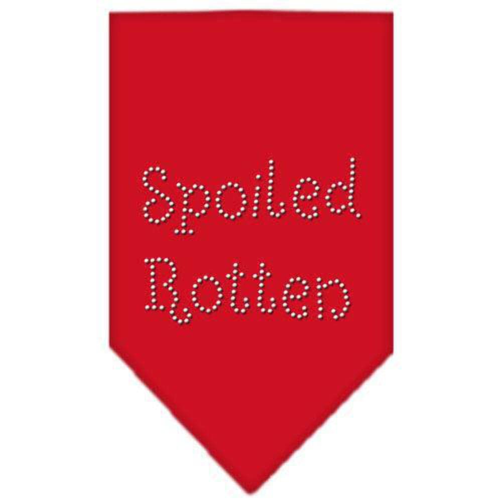 Mirage Pet Products Spoiled Rotten Rhinestone Bandana, Small, Purple