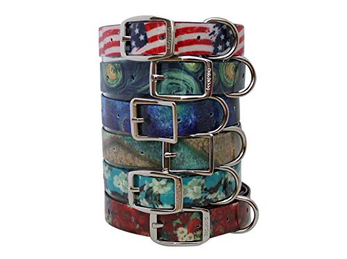 Waterproof Dog Collar Van Gogh Art Impression